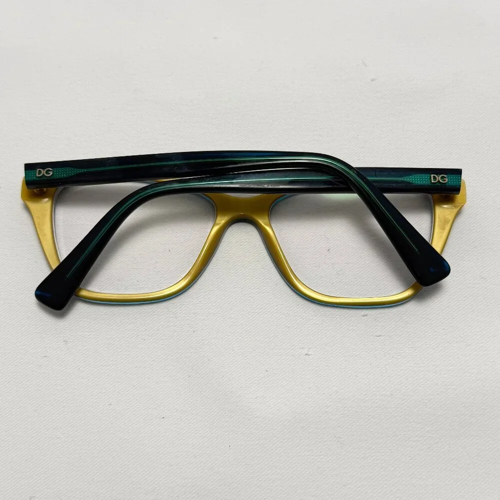 Dolce & Gabbana Green & Yellow Eyeglasses - Frames Only